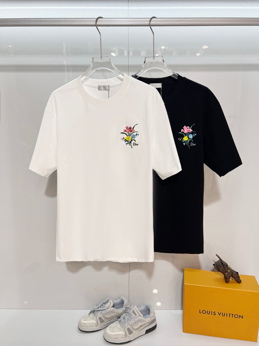 Dior Embroidered Crew Neck T-Shirt
