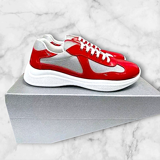 Pradas American Cup Patent Leather