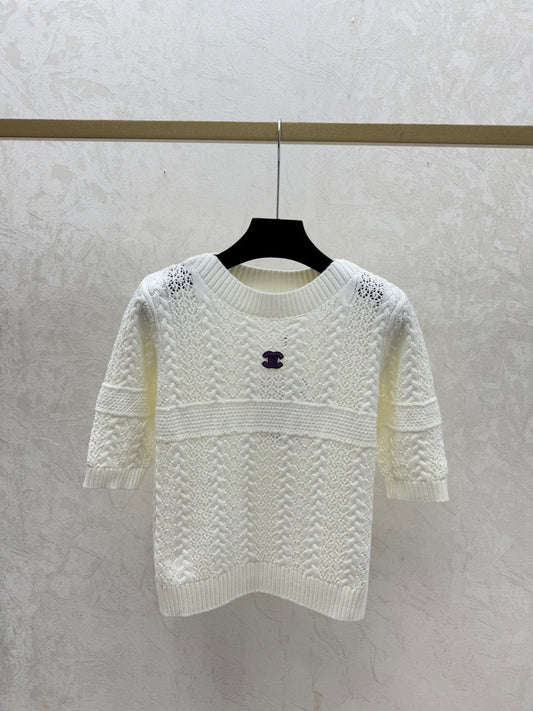 Women's Chanel Round Nech Knit short sleeve