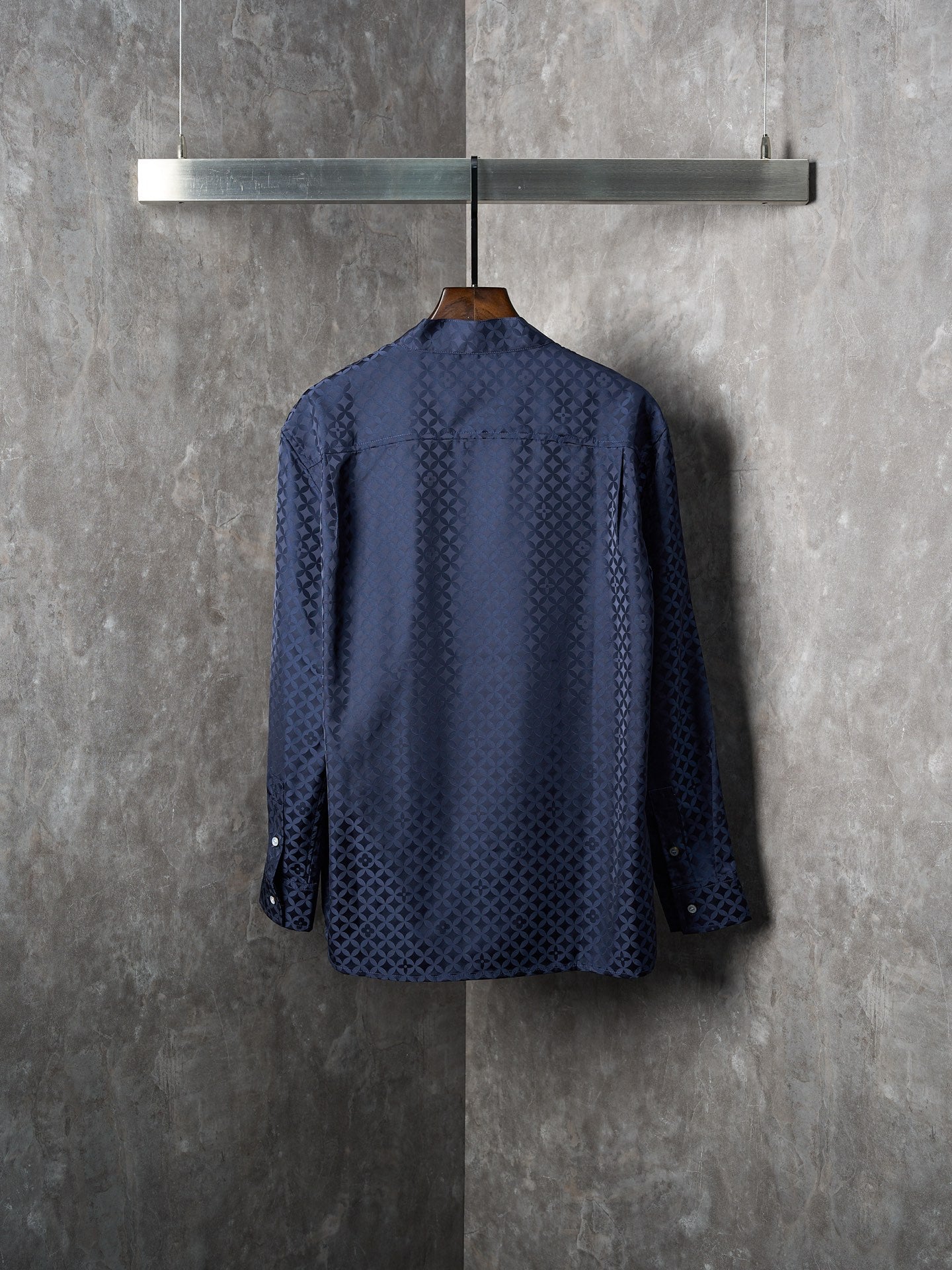 1V Nigo Collaboration Series Four-Leaf Clover Jacquard Kimono-Style Long-Sleeved Shirt