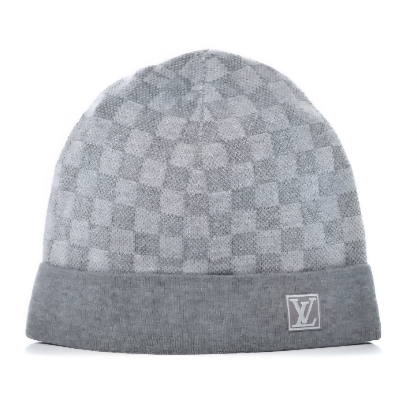 LV BEANIE CHECKERED BOARD