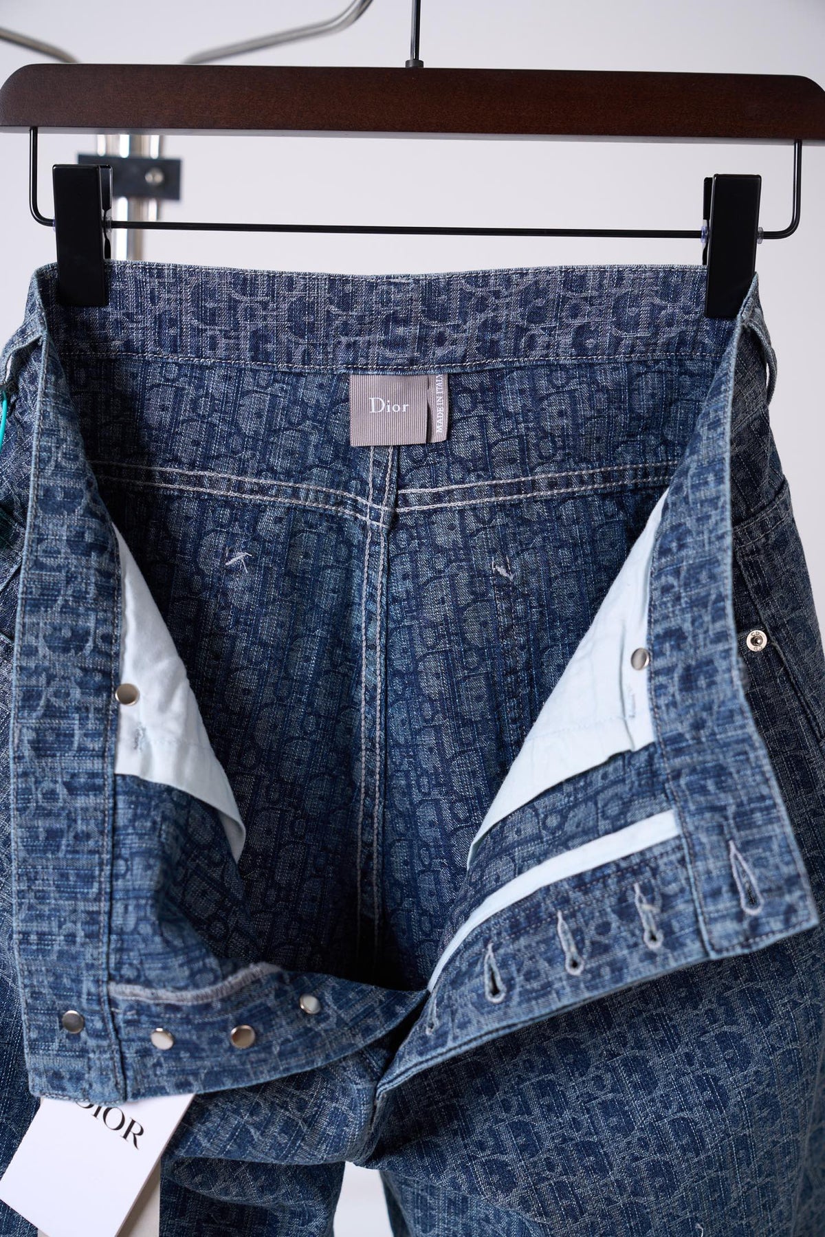 Dior Oblique Jacquard Monogram Denim Shorts