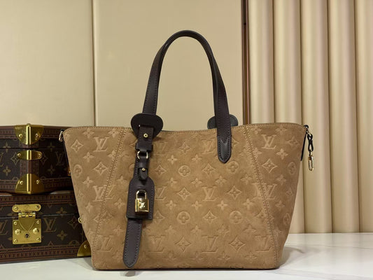 LV Suede Handbag