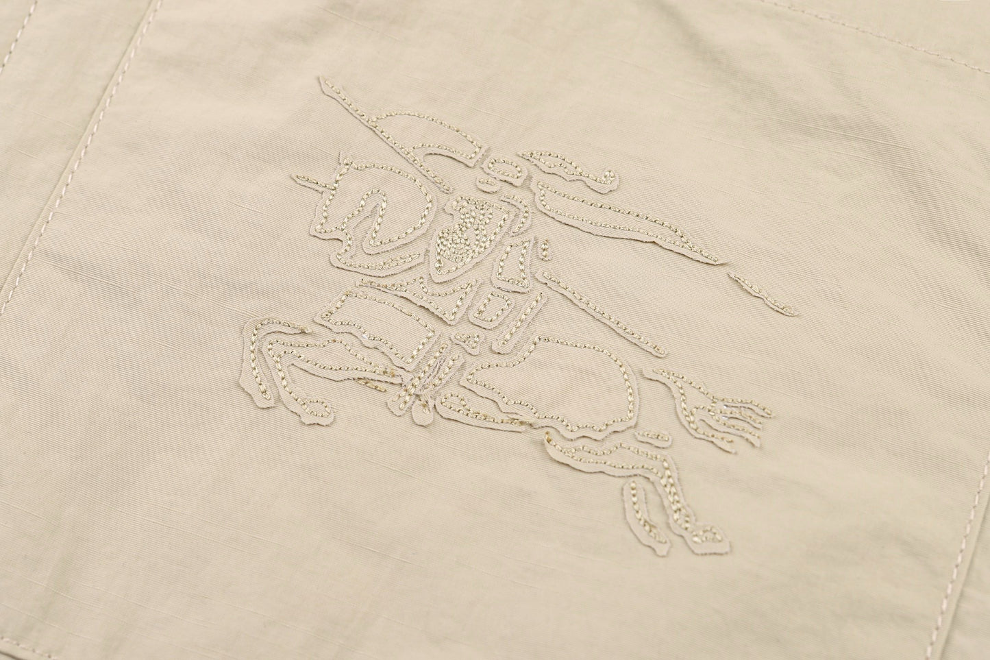 Burberry Knitted Embroidered Zip Shirt