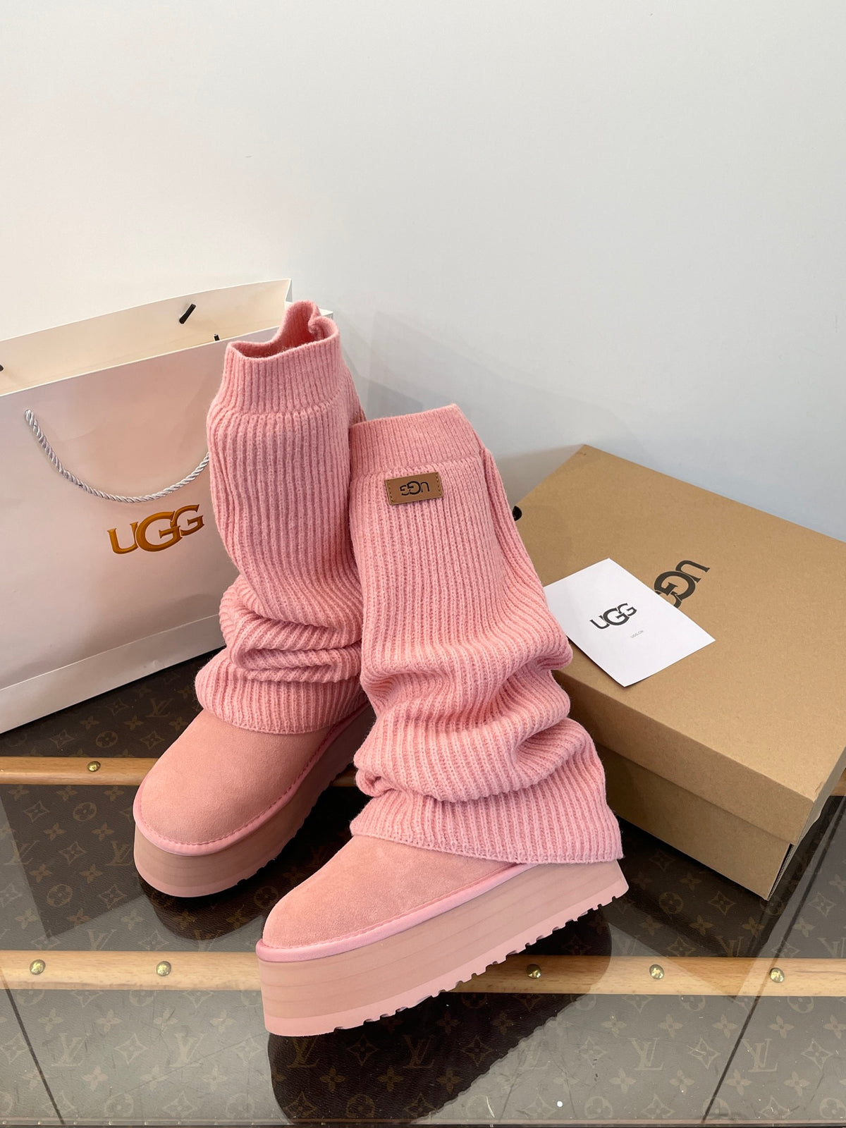 UGG Mini DeepFur Sock Boots
