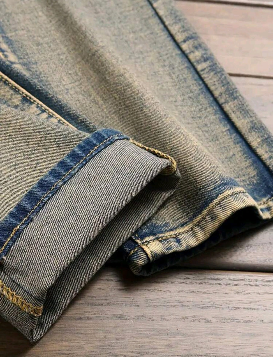 Distressed Blue Jeans for Men