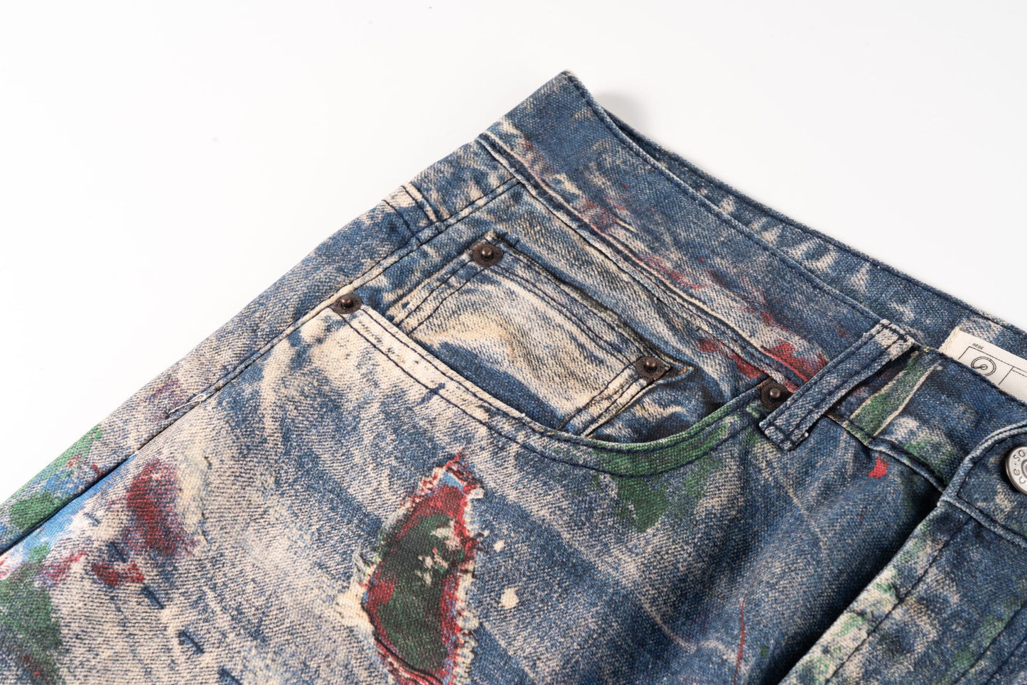 Acne Graffiti Distress Jeans