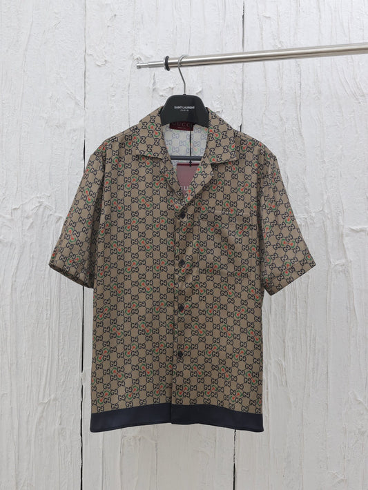 GG New All-over Print Short-Sleeve Shirt