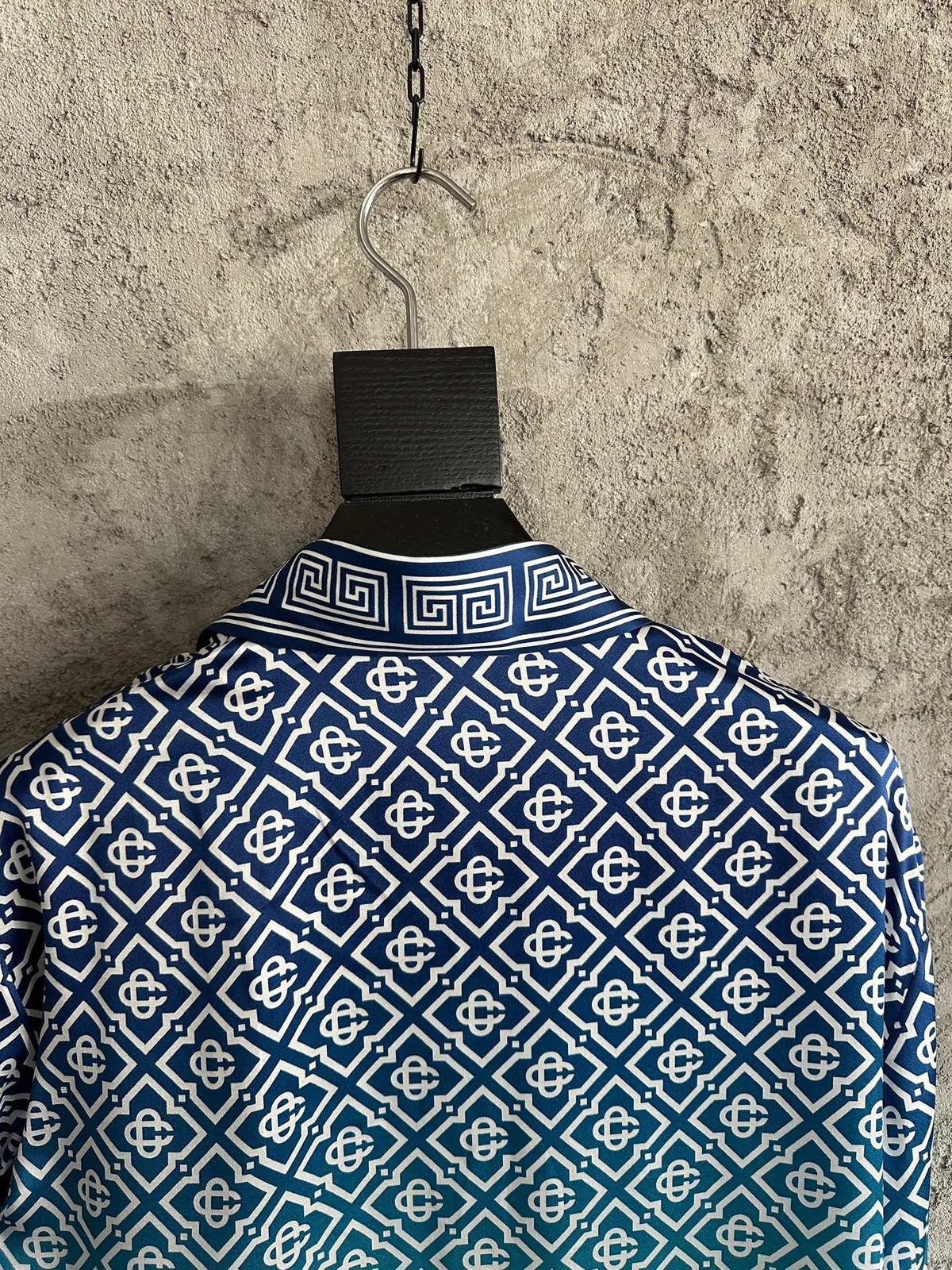 Casablanca Jacquard Silk Long-Sleeved Shirt
