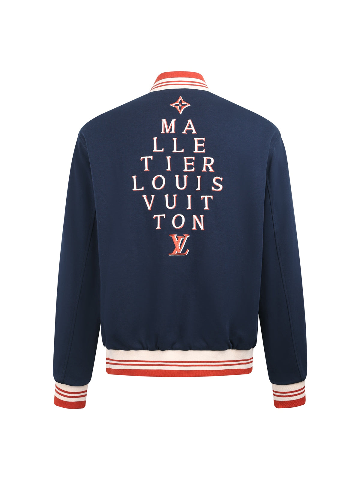 LV Embroidered Baseball Jacket