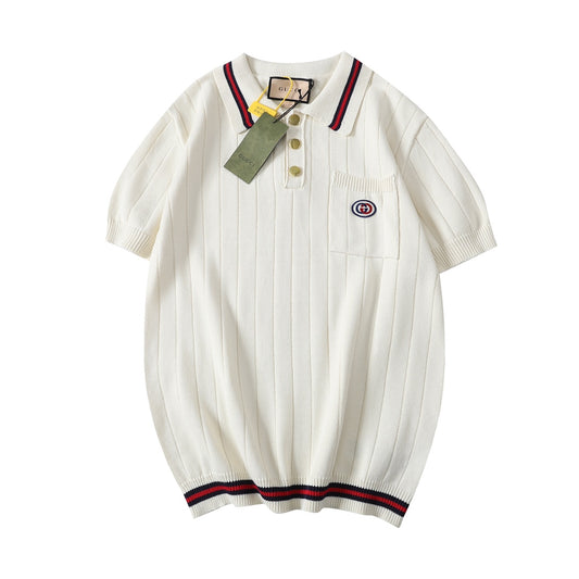 Gucci Strip Lolita shirt w/embroidery