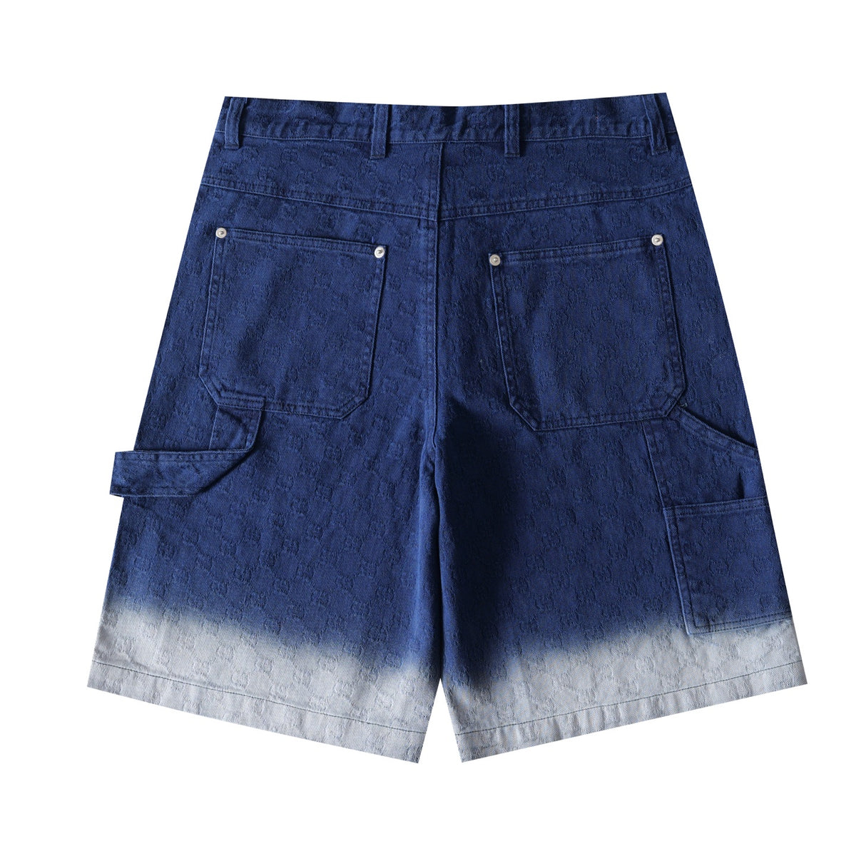 Gucci Jacquard Gradient Denim Shorts