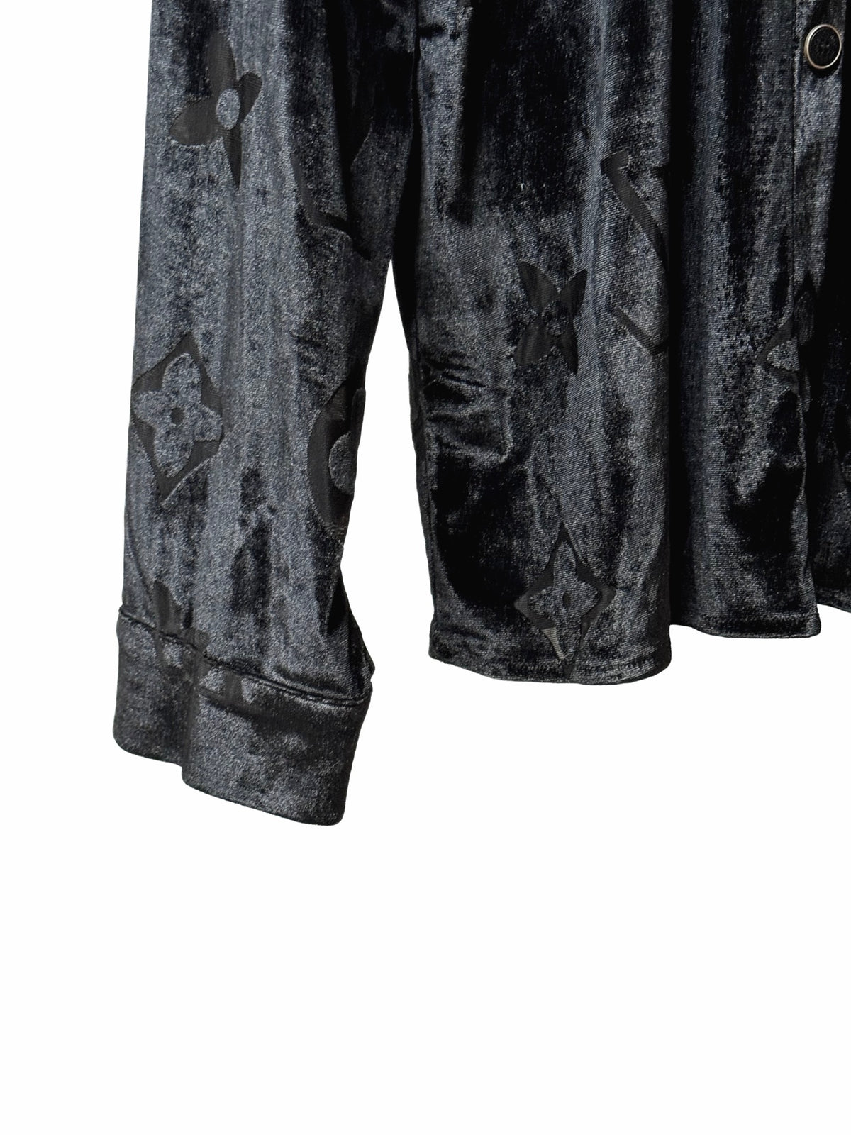 LV All-Over Velvet Long-Sleeved Shirt