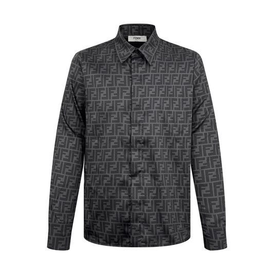 Fendi All-Over FF Print Long-Sleeved Shirt
