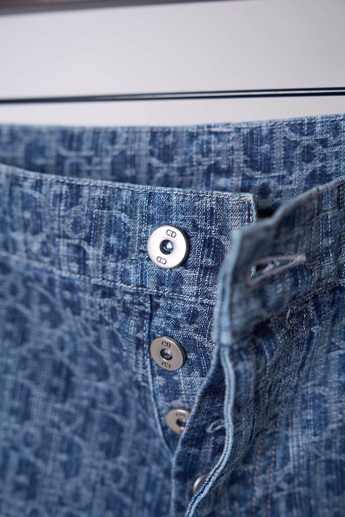 Dior Oblique Jacquard Monogram Denim Shorts