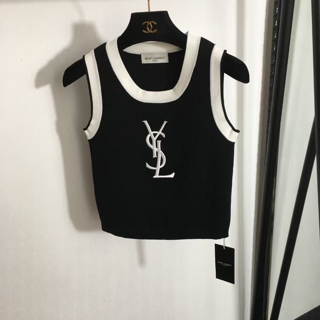 YSL Knit Sleeveless Shirt- Women's
