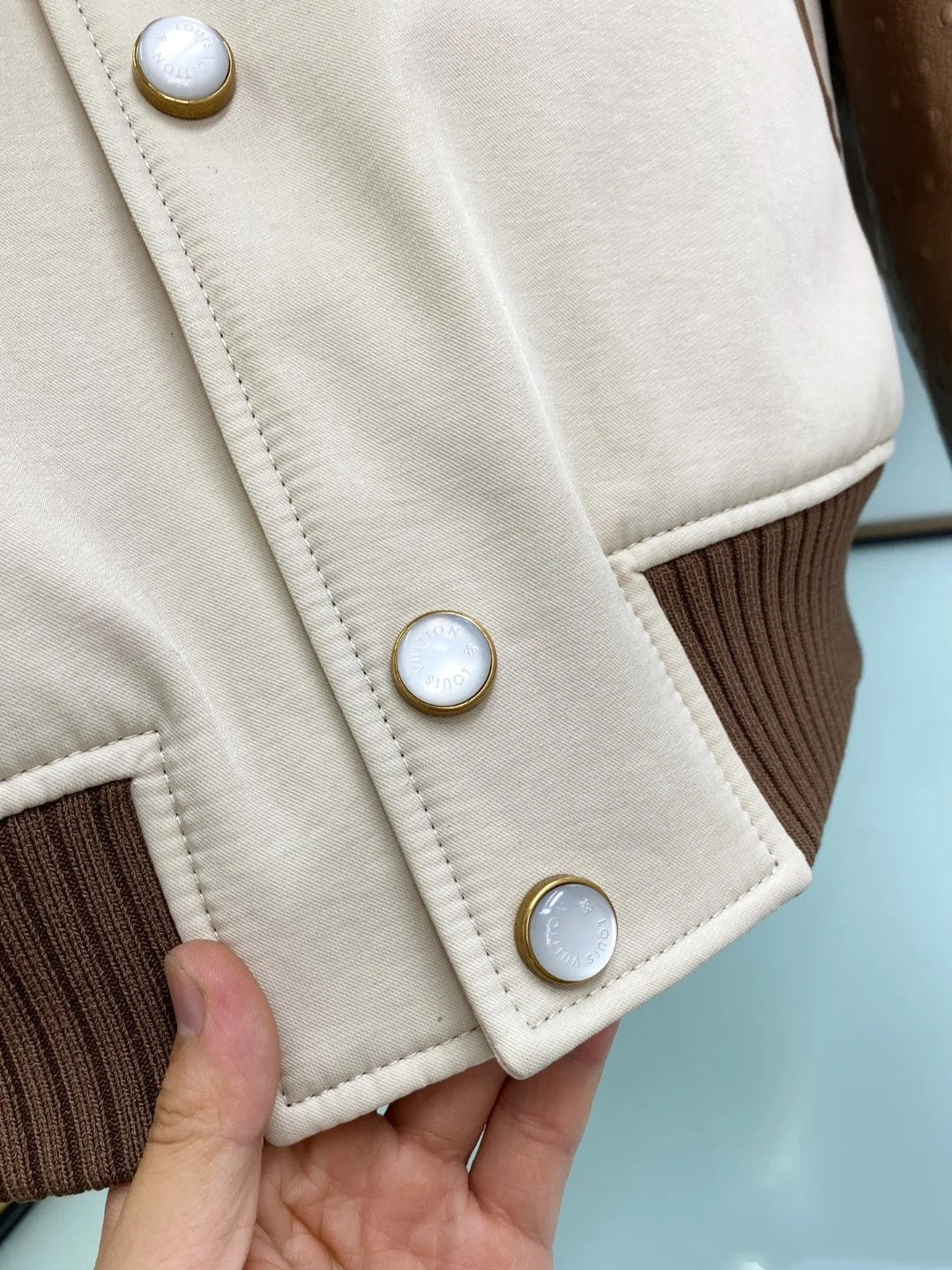 LV Heavy-Duty Embroidered Ostrich Leather Jacket