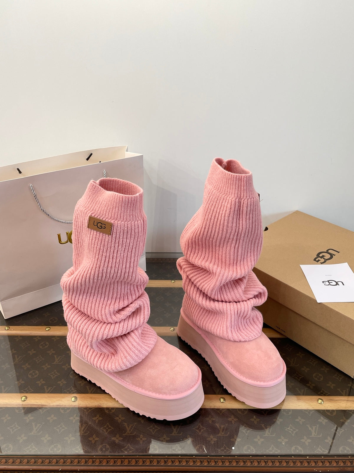 UGG Mini DeepFur Sock Boots