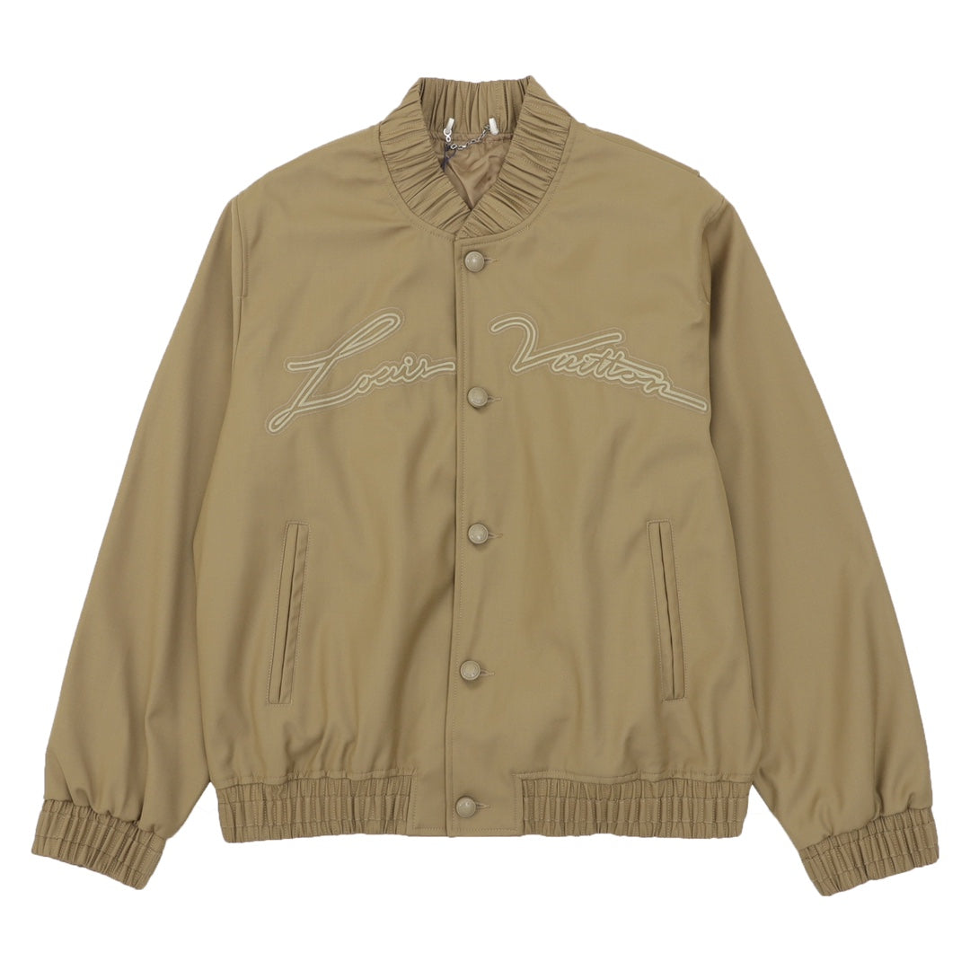 LV Pharrell Williams Embroidered Baseball Flight Jacket