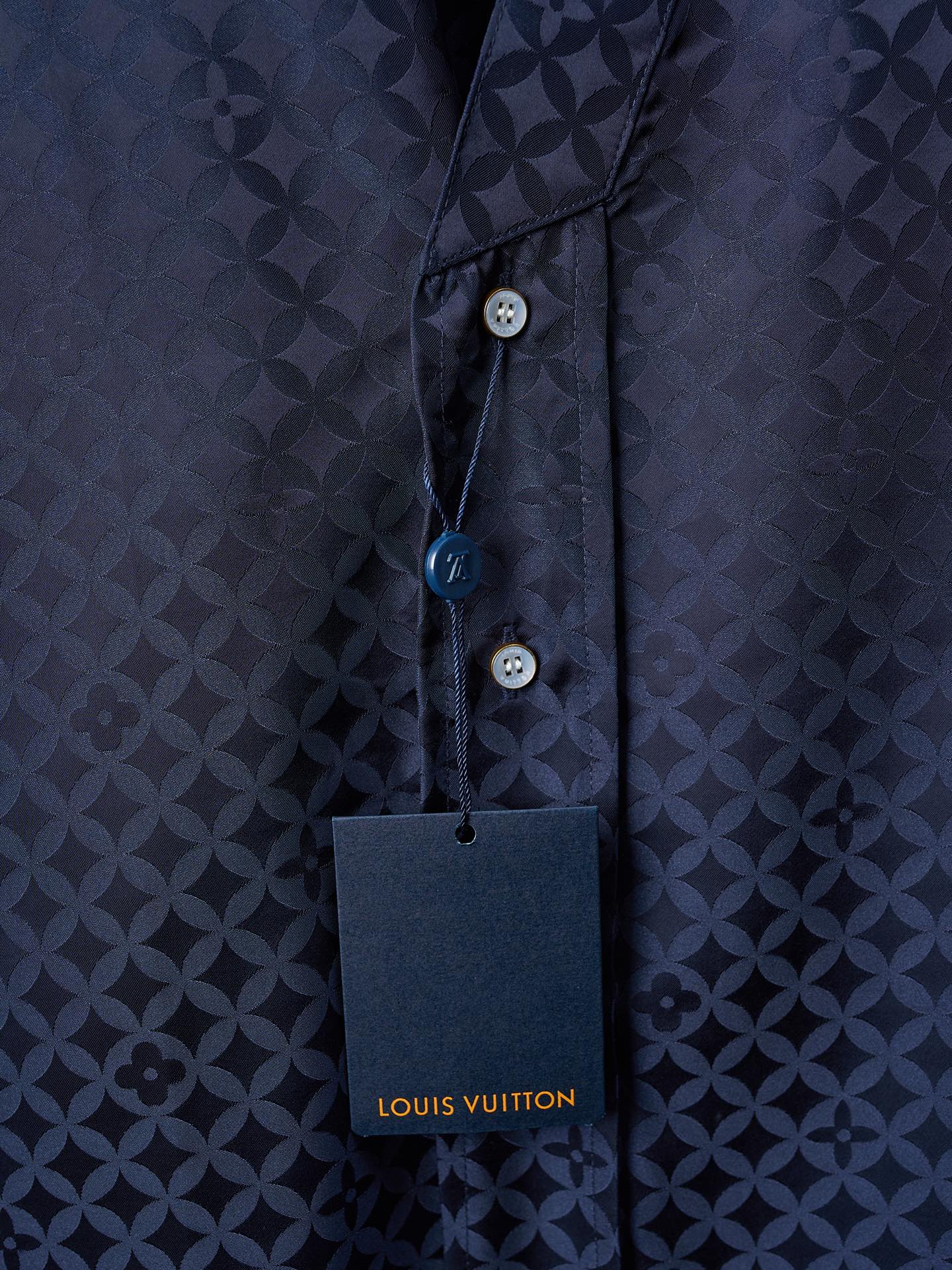 1V Nigo Collaboration Series Four-Leaf Clover Jacquard Kimono-Style Long-Sleeved Shirt