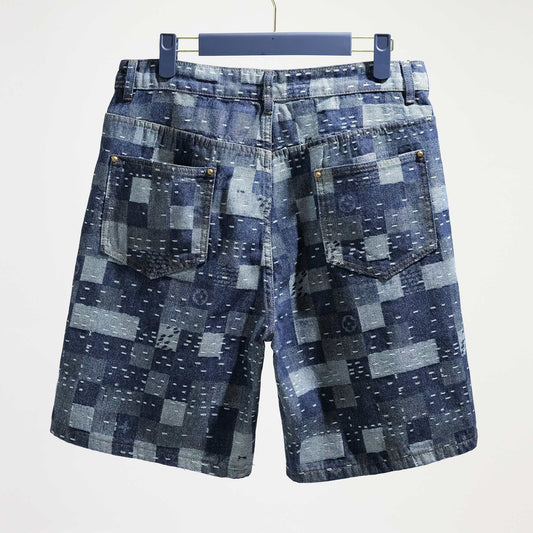 1V Nigo collab denim shorts