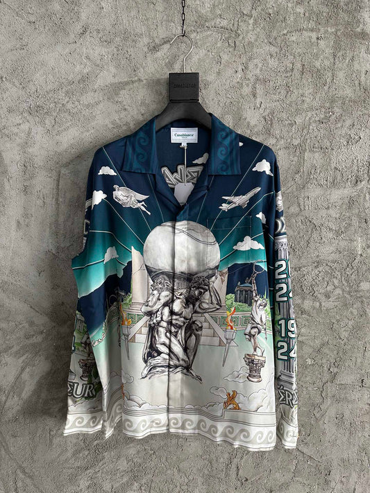 Casablanca Silk Long-Sleeved Shirt
