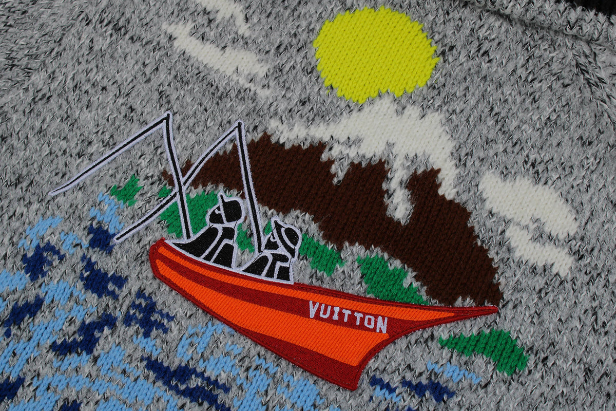 LV High-Neck Pharrell Williams & Nigo Collab Knit Sweater