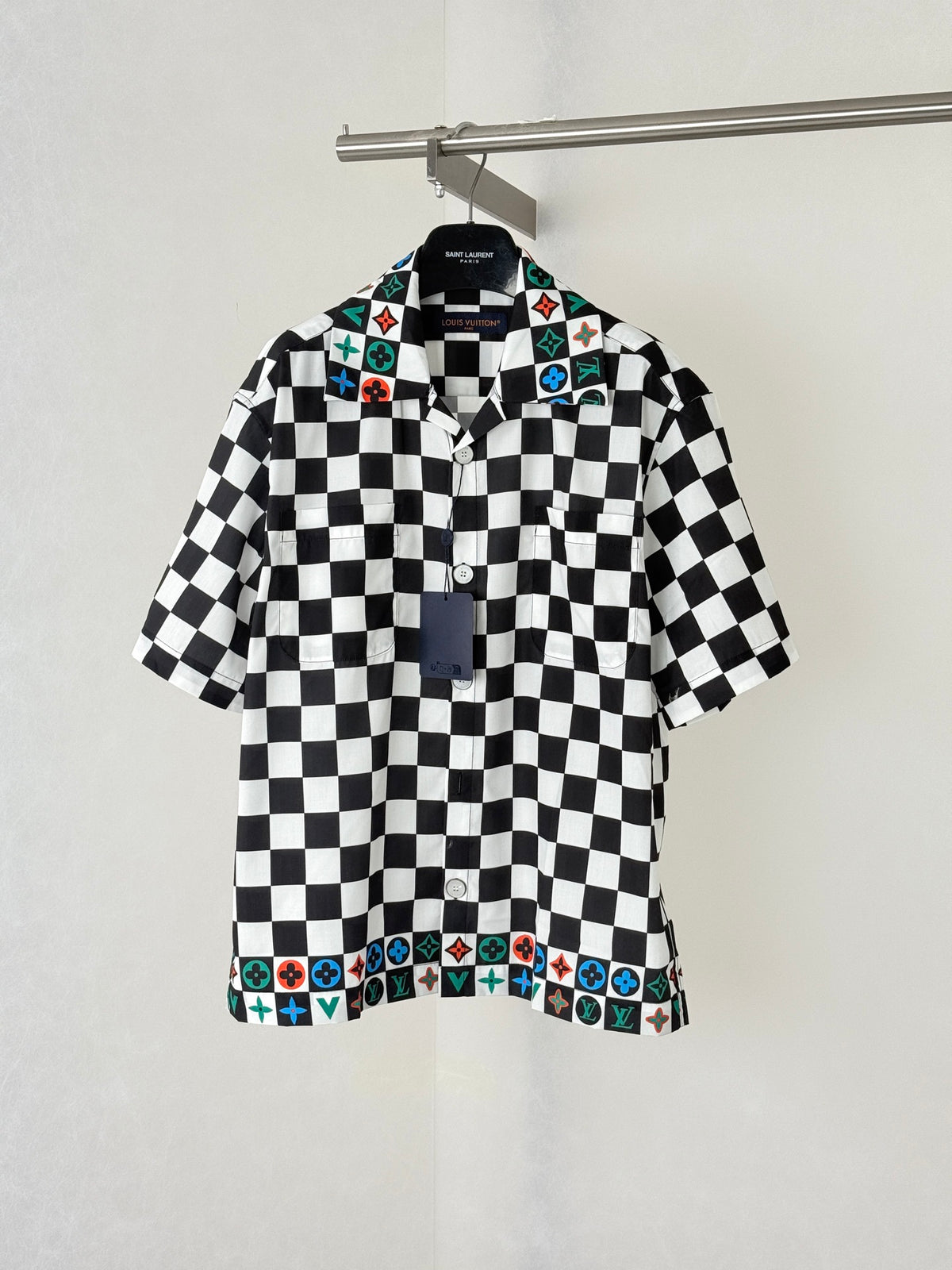 LV Checkered Short-Sleeve Shirt