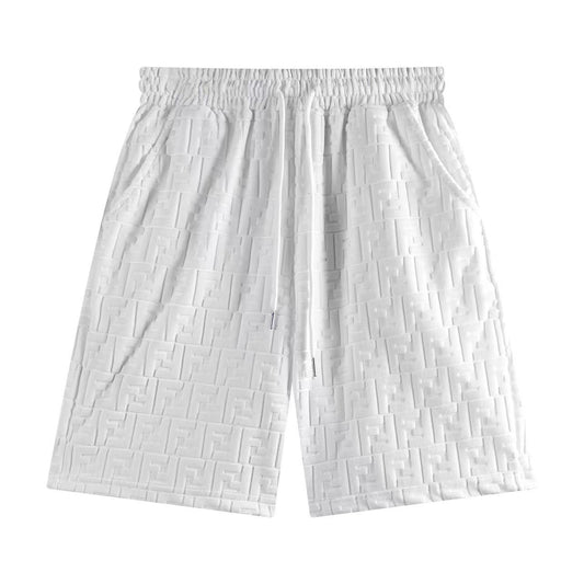 Fendi Mongram Jacquard Velvet Shorts