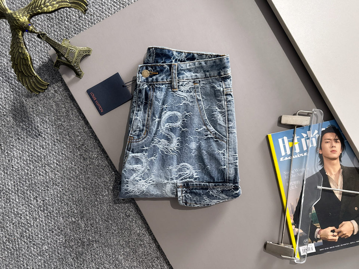 LV Denim Shorts