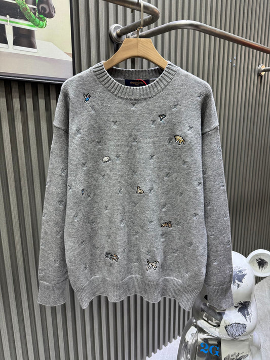 LV embroidered Sweatshirt