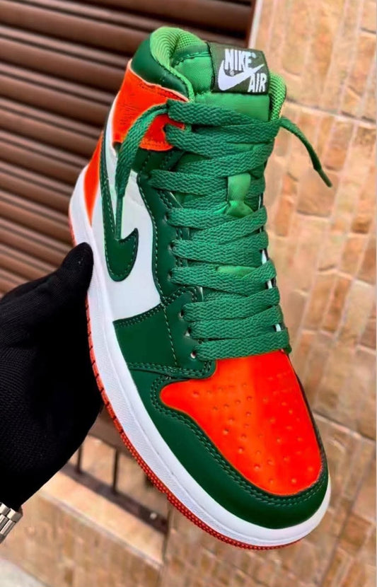 Air Jordan 1 🧡🤍💚