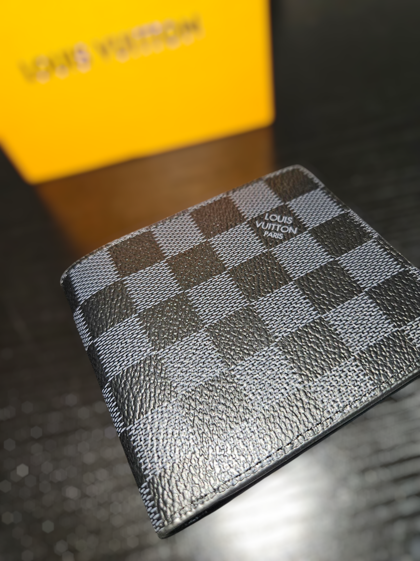 Louis Vuitton Multiple Wallet Checkered Graphite Canvas