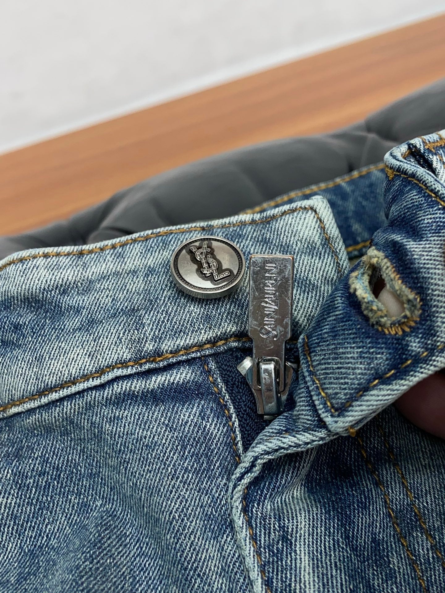 YSL Slim Fit Straight-Leg Jeans