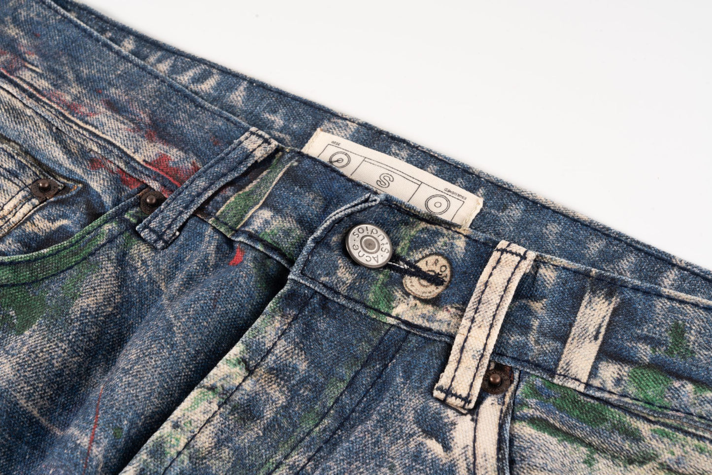 Acne Graffiti Distress Jeans