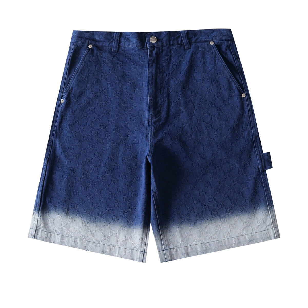 Gucci Jacquard Gradient Denim Shorts