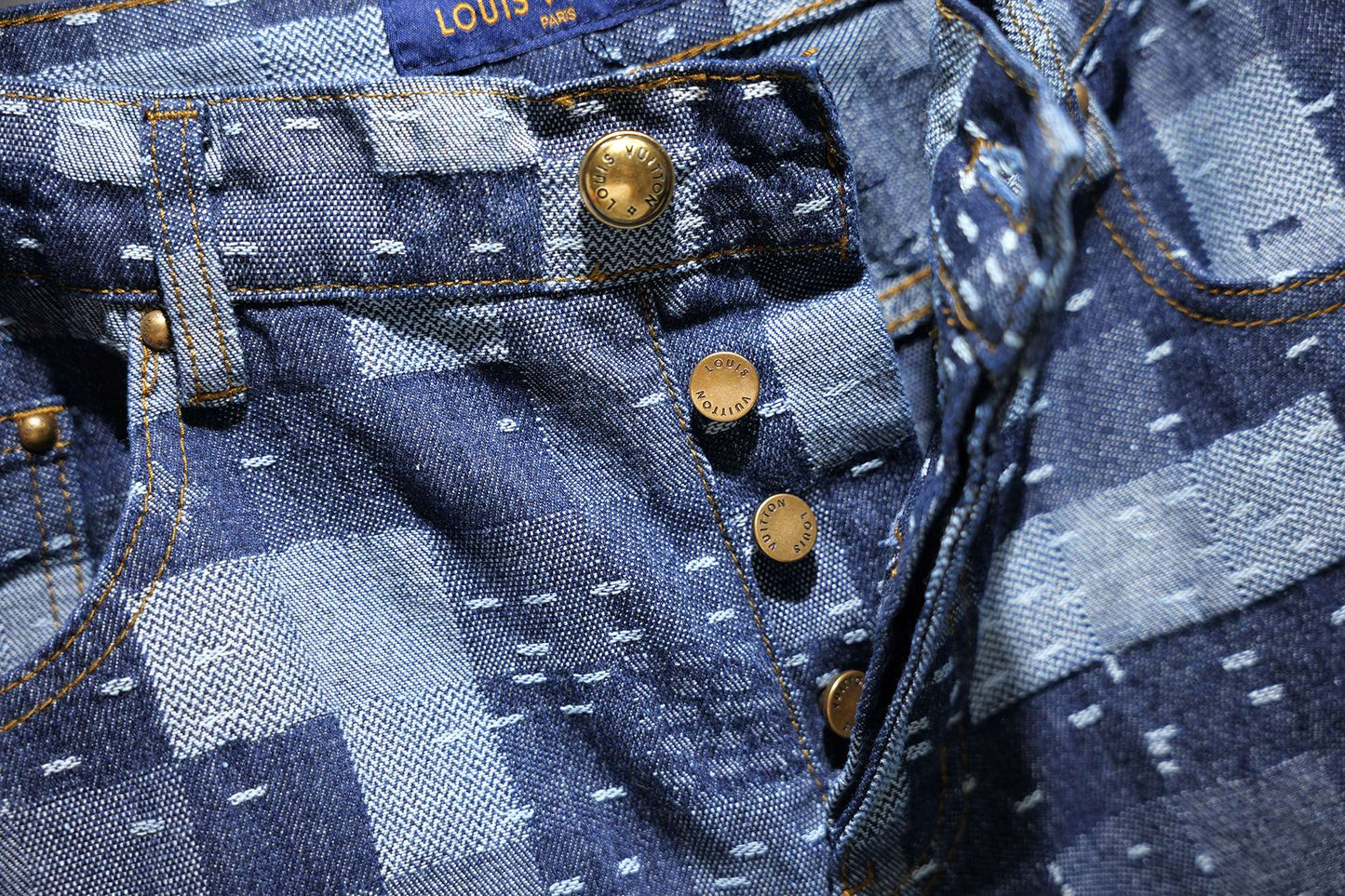 1V Nigo collab denim shorts