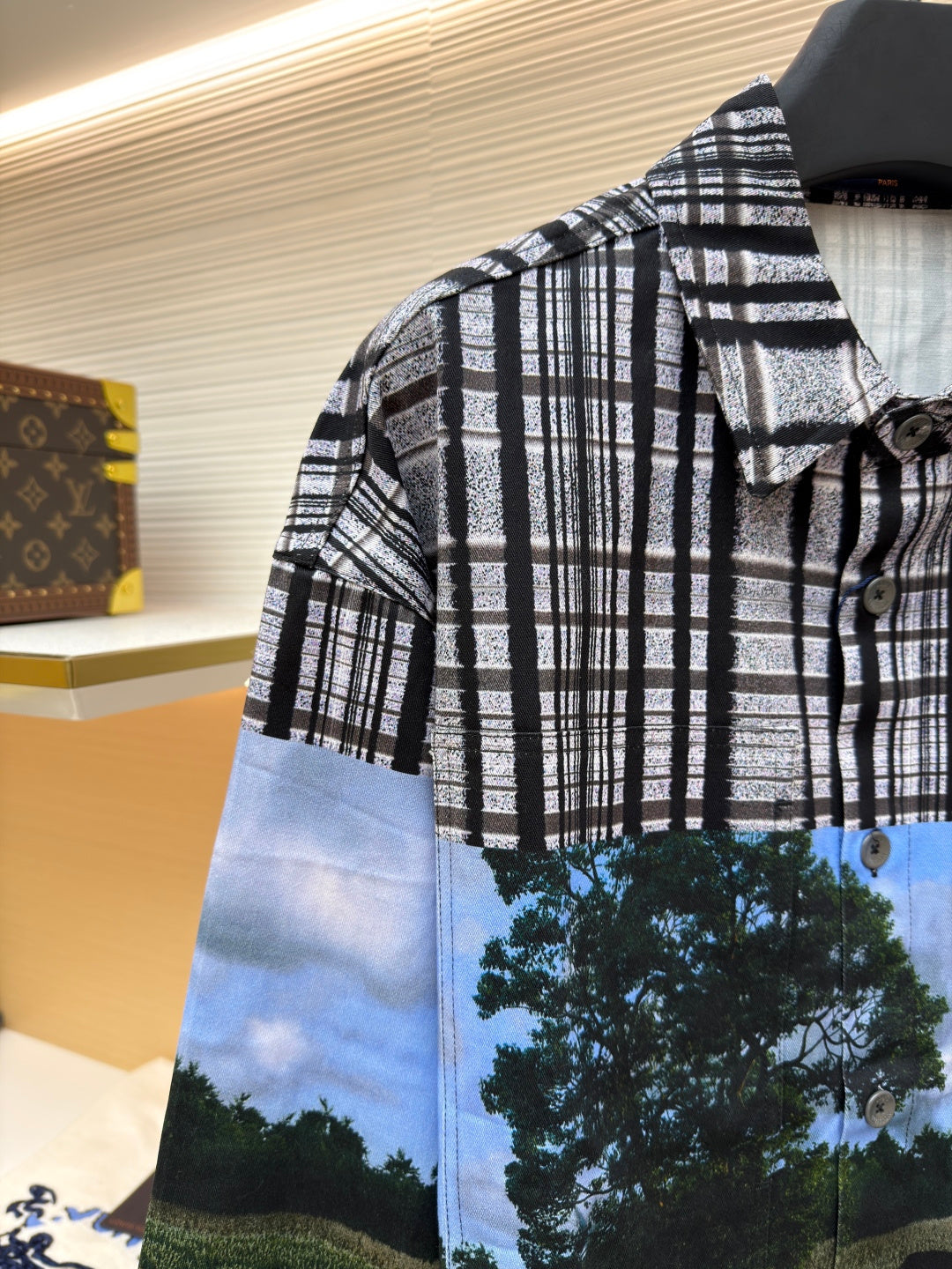 1V Plaid print shirt (from a movie still)