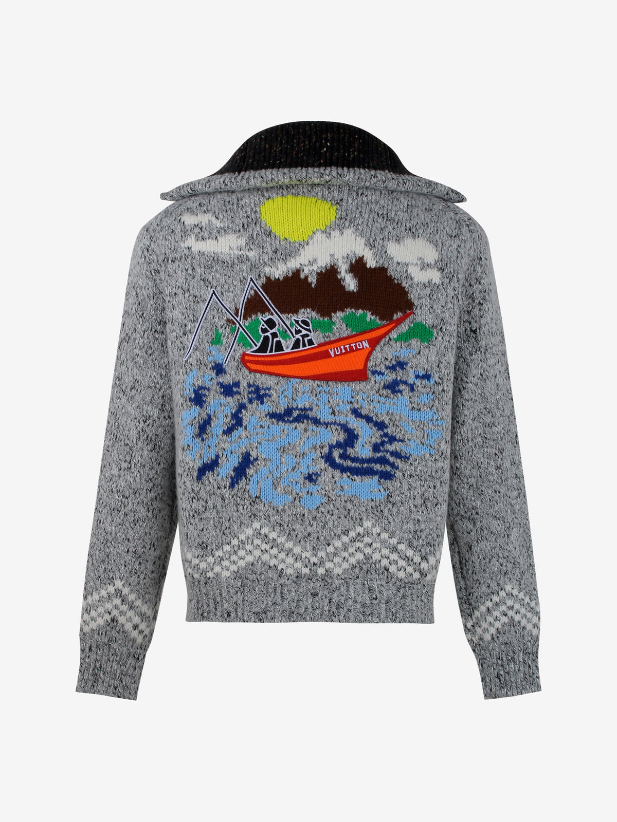 LV High-Neck Pharrell Williams & Nigo Collab Knit Sweater