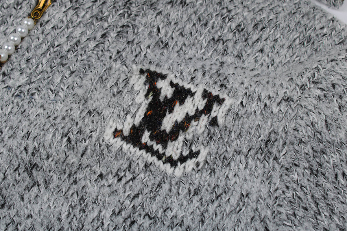 LV High-Neck Pharrell Williams & Nigo Collab Knit Sweater