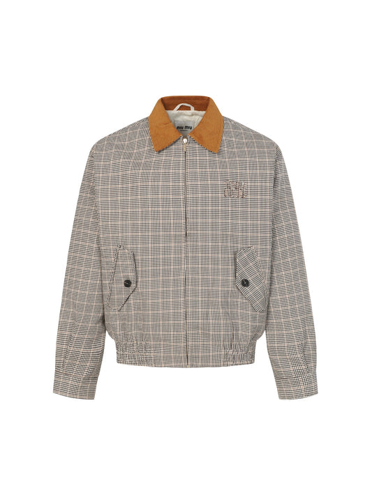 Miu Miu Corduroy Plaid Jacket