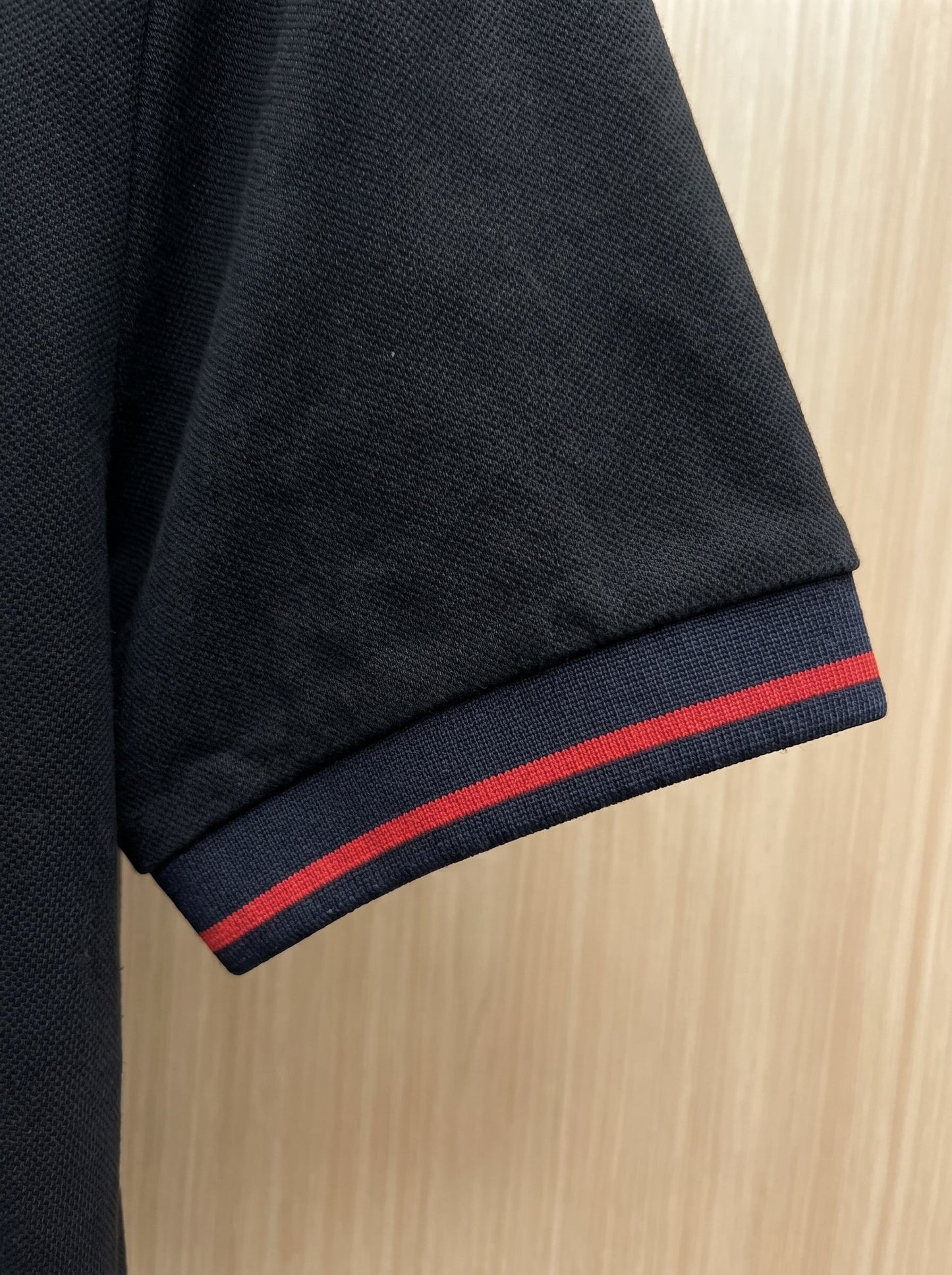 Gucci Embroidered Collar Polo Shirt