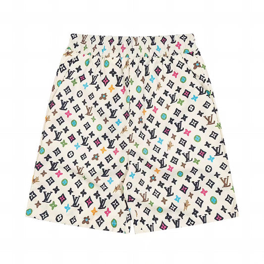 LV Mulberry Silk Shorts