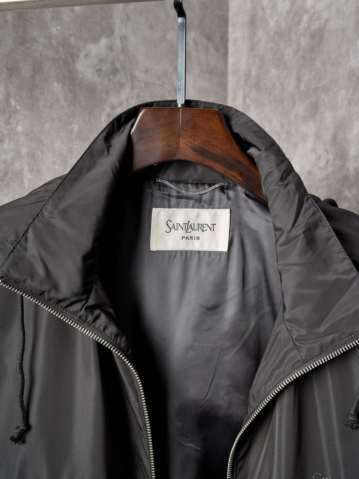 YSL Printed Hooded Jacket