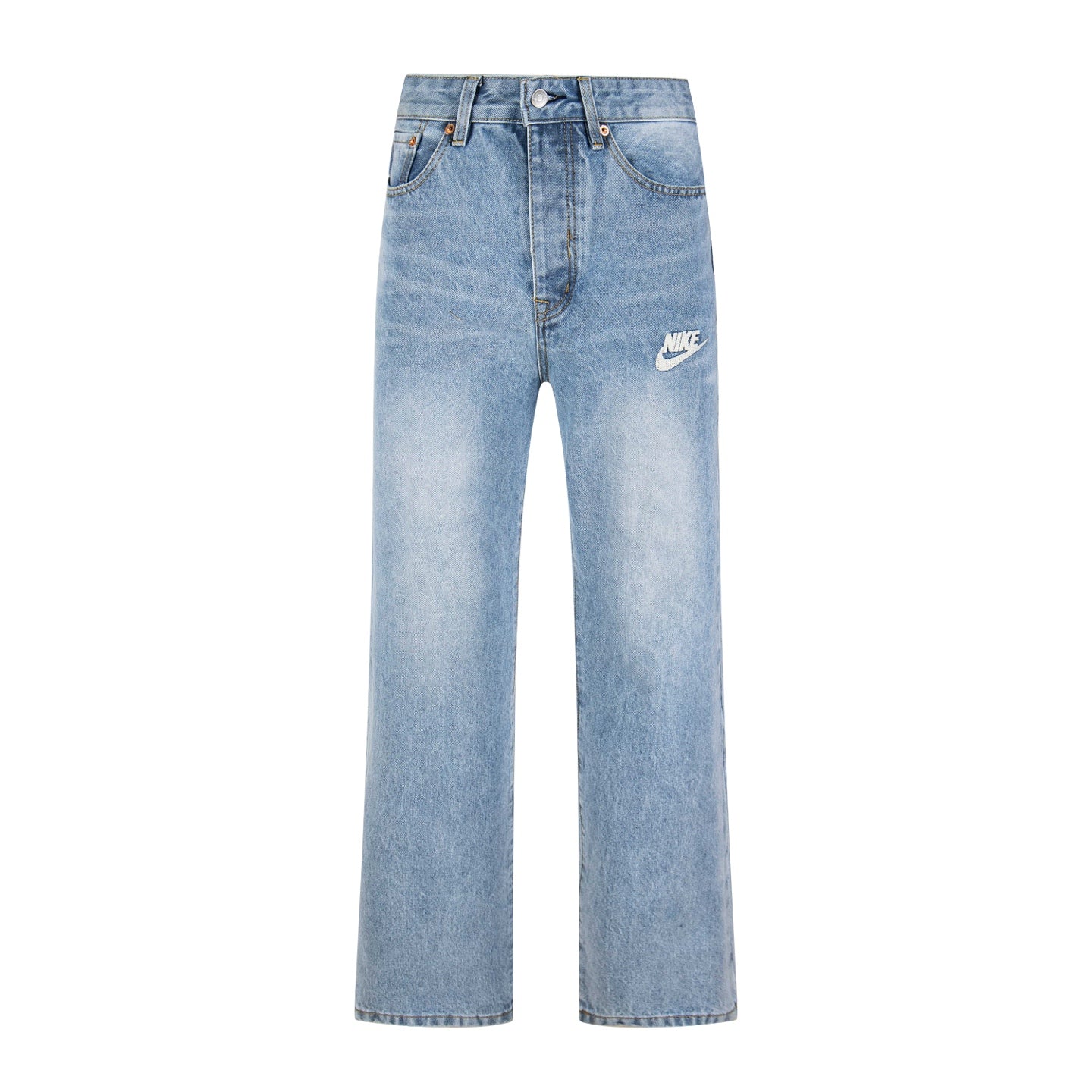 Levi's x Nike Collaboration Embroidered Washed Vintage Jeans, Unisex