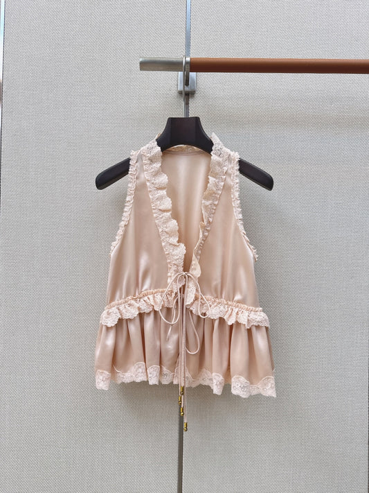 Chanel V Neck Sleeveless Top - Women
