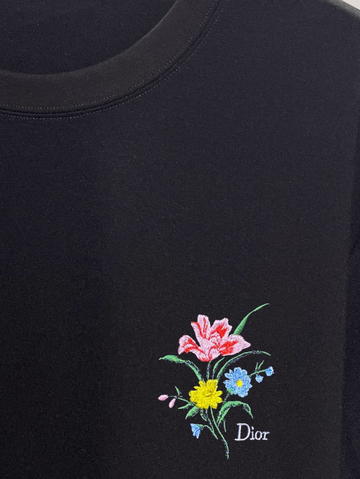 Dior Embroidered Crew Neck T-Shirt
