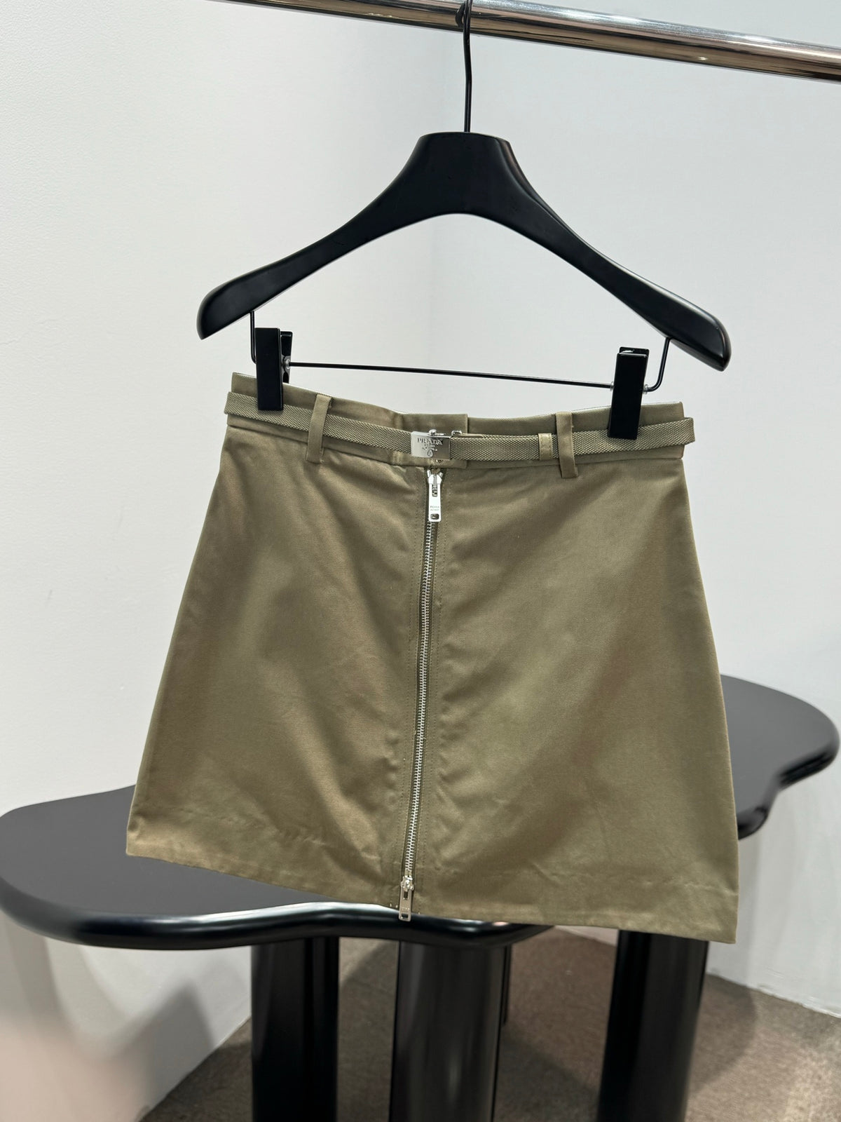 Prada Military Green Workwear Skirt