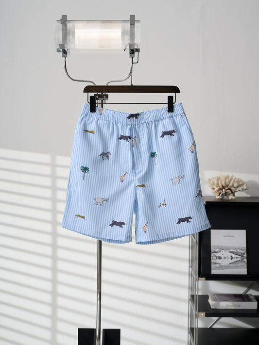 LV Strip/Animal Shorts