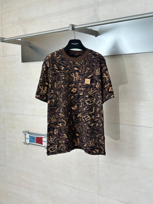 LV camo pattern T shirt
